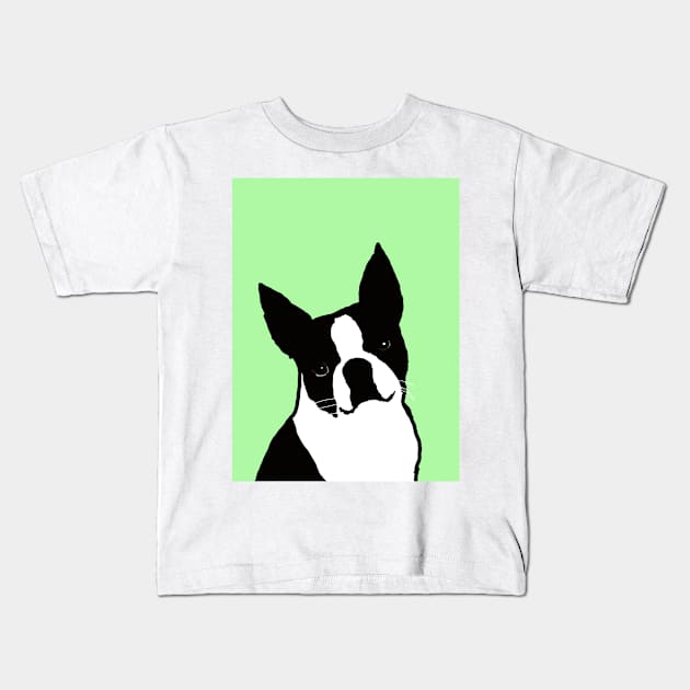 Boston terrier Kids T-Shirt by Dexter1468